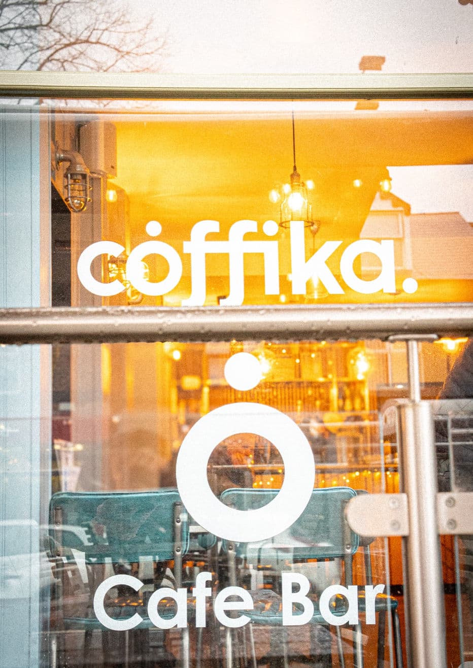 Coffee and a check in 